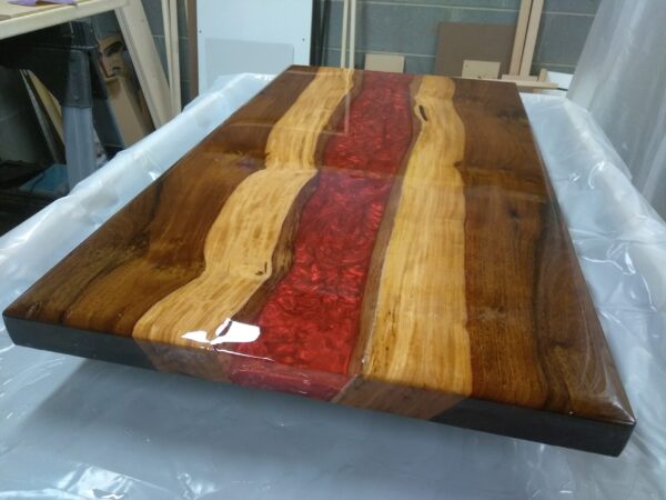 Epoxy River Coffee Table – Autumn Colors - Image 2