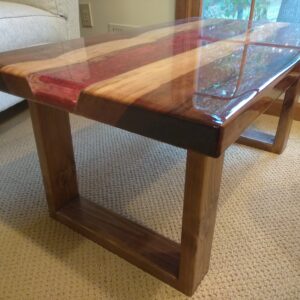 Epoxy River Coffee Table – Autumn Colors