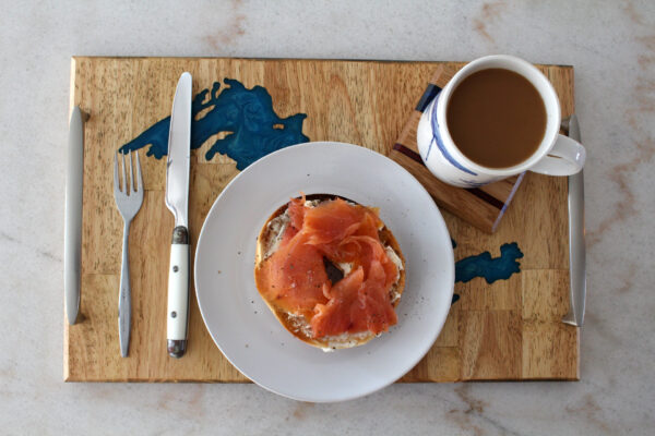 The Great Lakes Tray – Light Blue Epoxy Handmade - Image 3