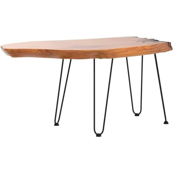 Natural Wood Coffee Table - Image 2