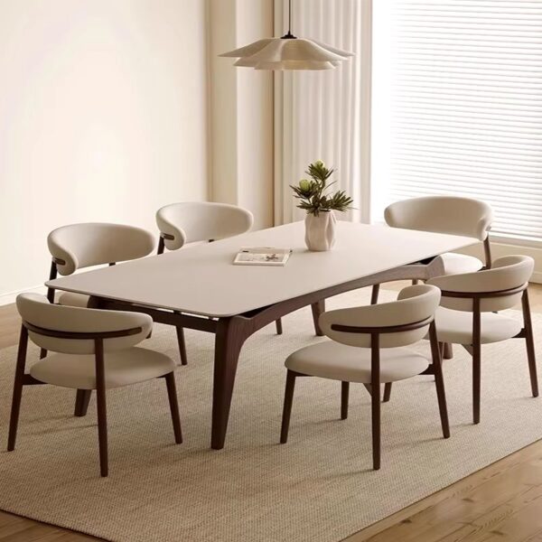 Round Table Dining Room Set Living Chair Complete Kitchen Furniture Solid Wood Cabinets Sets Chairs Luxury Stolik Kawowy Full
