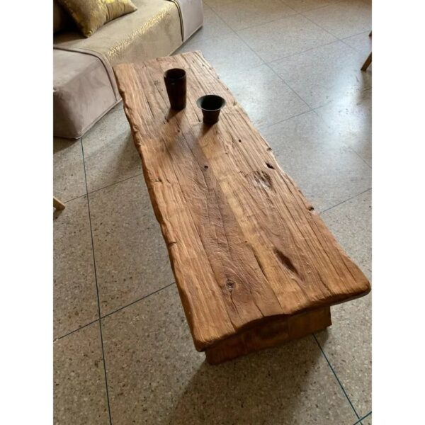 Rustic Low Coffee Table , Dining and Coffee Table , Live Edge Table, Live Edge Furniture, Vintage Farmhouse Furniture - Image 6